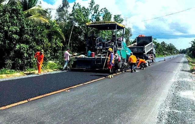 Tuyến Quản Lộ - Phụng Hiệp đang được nâng cấp mở rộng.