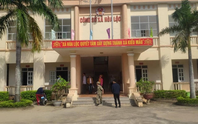Công sở xã Hòa Lộc - nơi ông Tuấn làm việc thời điểm xảy ra sai phạm.  