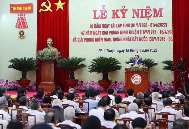 Ninh Thuân kỷ niệm 30 năm tái lập tỉnh.