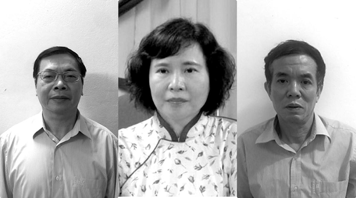 Từ trái qua phải: ông Nguyễn Huy Hoàng, bà Hồ Thị Kim Thoa và ông Phan Chí Dũng.