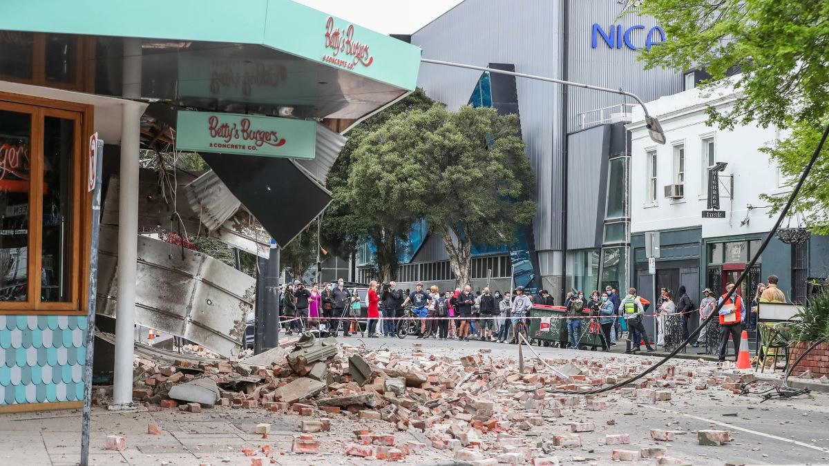 Tàn dư của trận động đất làm rung chuyển bang Victoria, Australia. Ảnh CNN.