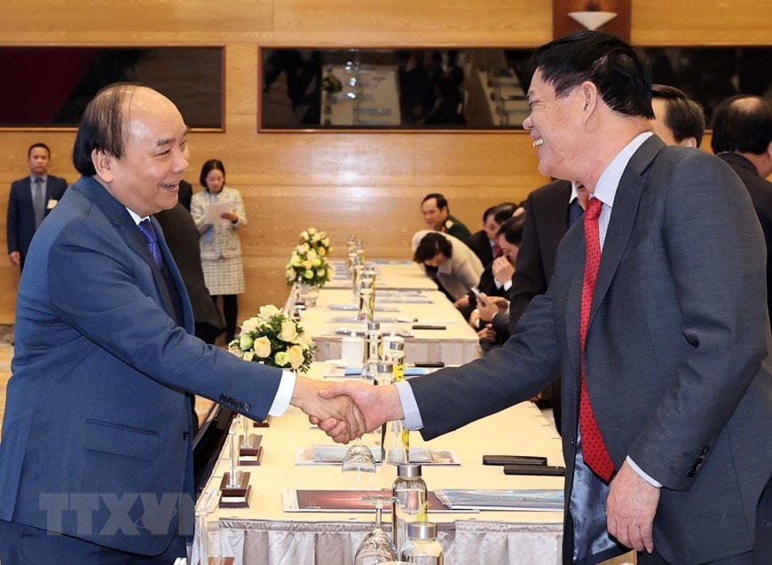 [ẢNH]Thủ tướng dự Hội nghị triển khai kế hoạch năm 2021 ngành Công Thương