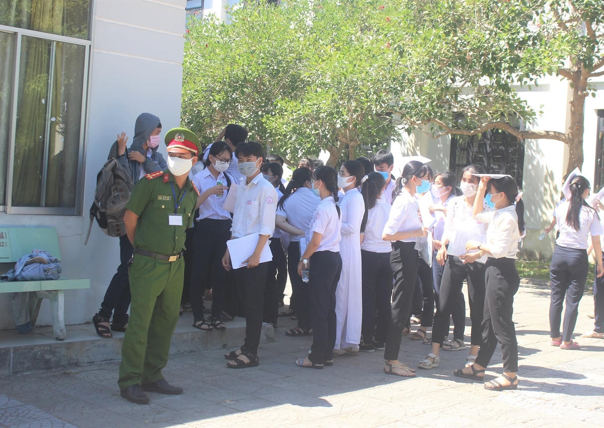 Thí sinh dự thi tốt nghiệp THPT năm 2020 ở Quảng Nam.
