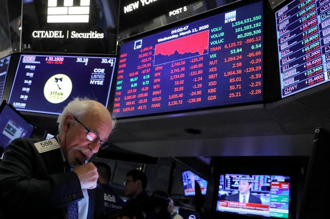 Thị trường chứng khoán Âu - Mỹ được cho là khả quan trong năm 2022. Nguồn: Reuters