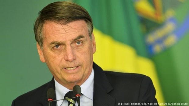 Tổng thống Brazil Jair Bolsonaro. (Nguồn: DW).