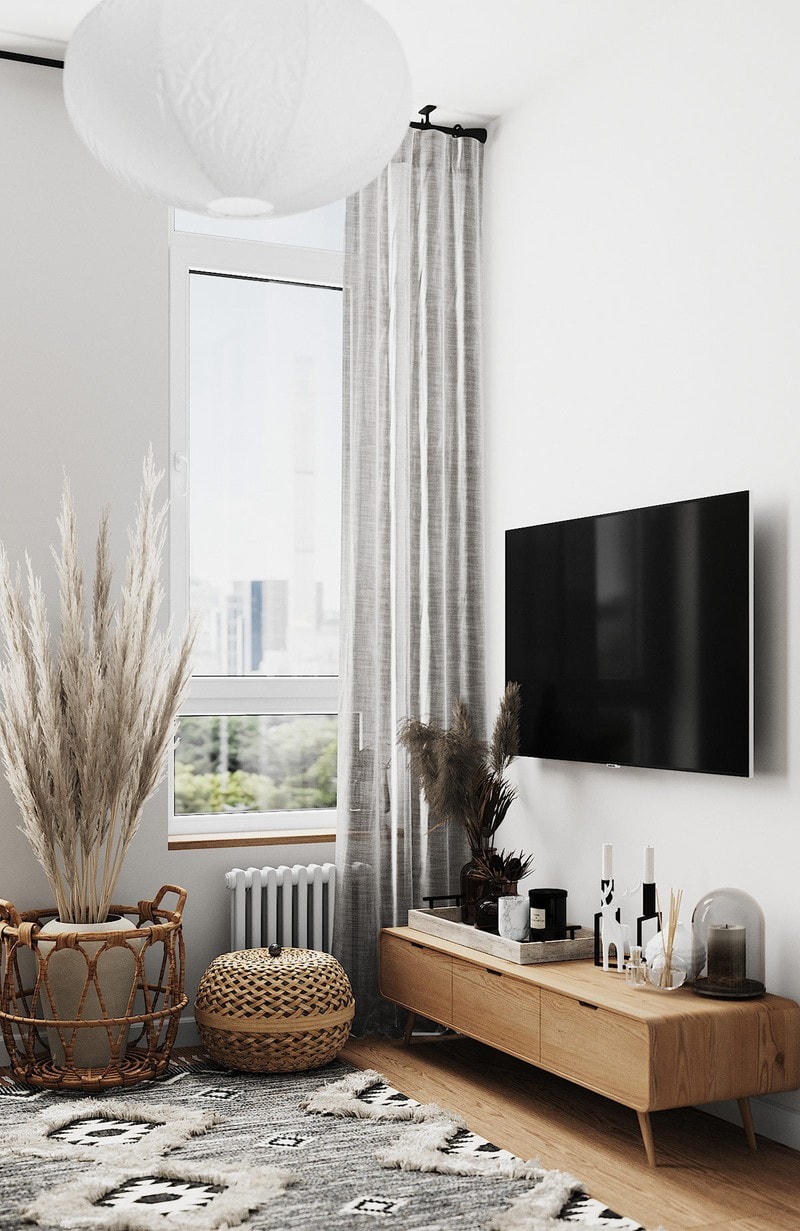 Căn hộ lạ mắt với đồ nội thất mây tre đan