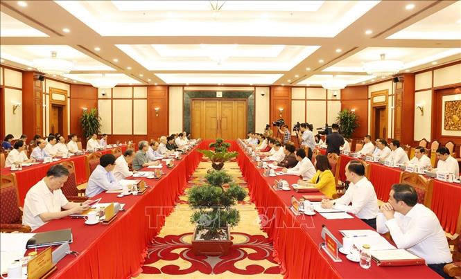 Toàn cảnh buổi làm việc. Ảnh: Trí Dũng/TTXVN.