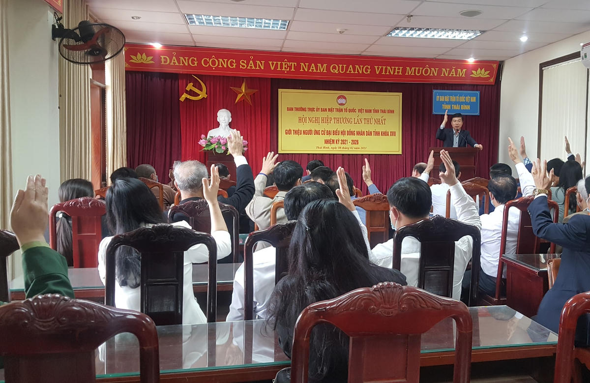 MTTQ tỉnh Thái Bình hiệp thương bầu cử chiều nay, 8/2.