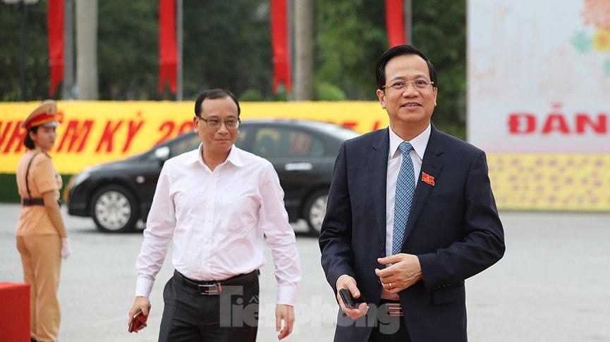 Bộ trưởng Bộ Lao động Thương binh và Xã hội Đào Ngọc Dung đến dự Đại hội.