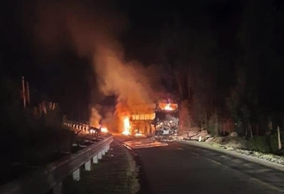 Hiện trường vụ cháy.