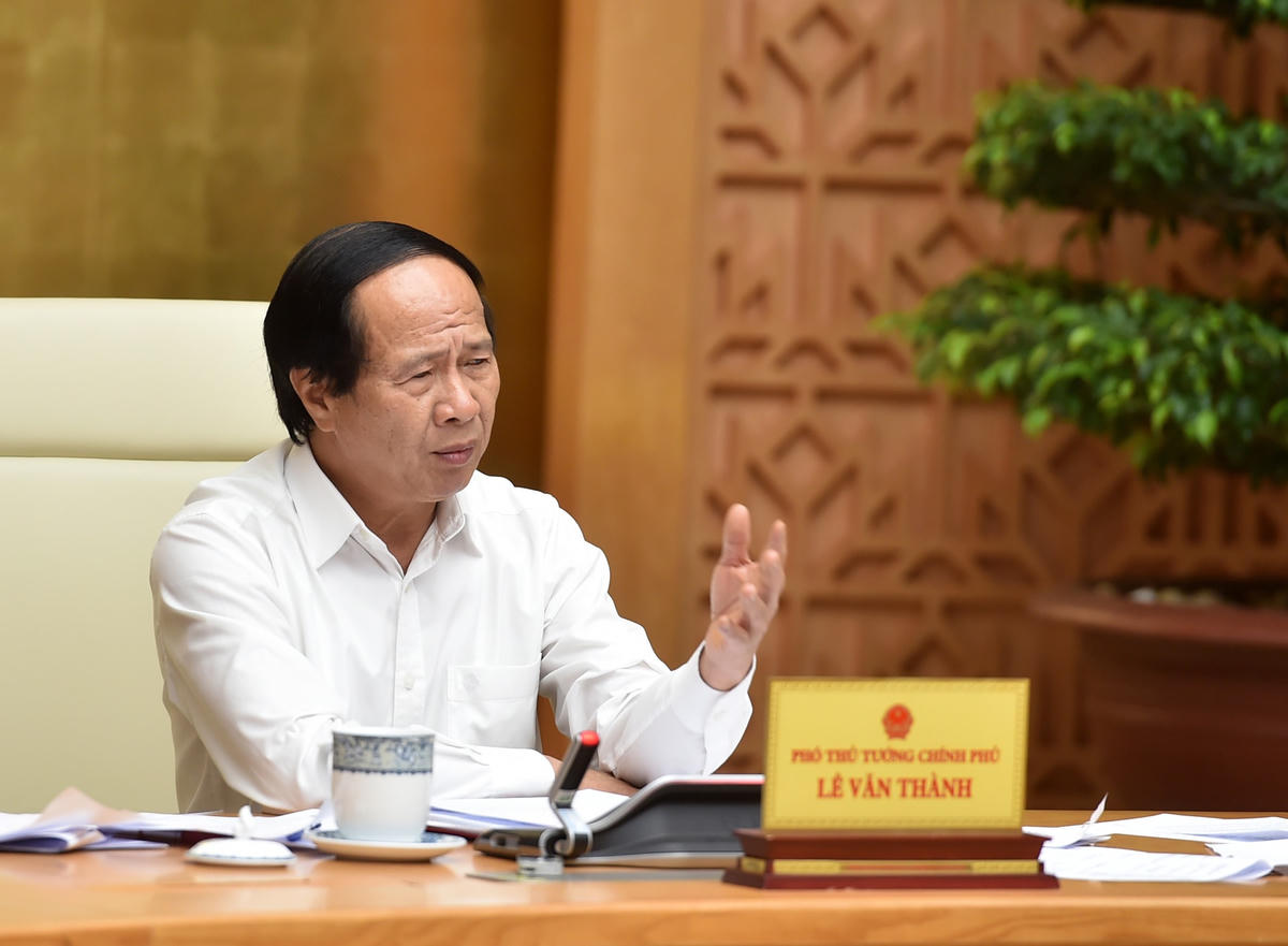 Phó Thủ tướng Lê Văn Thành chủ trì cuộc họp.