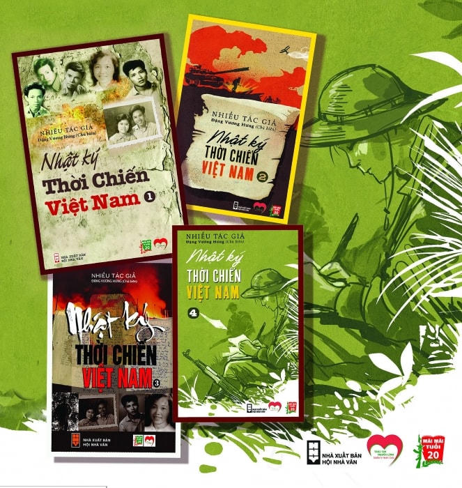 Bộ sách “Nhật ký thời chiến Việt Nam”.