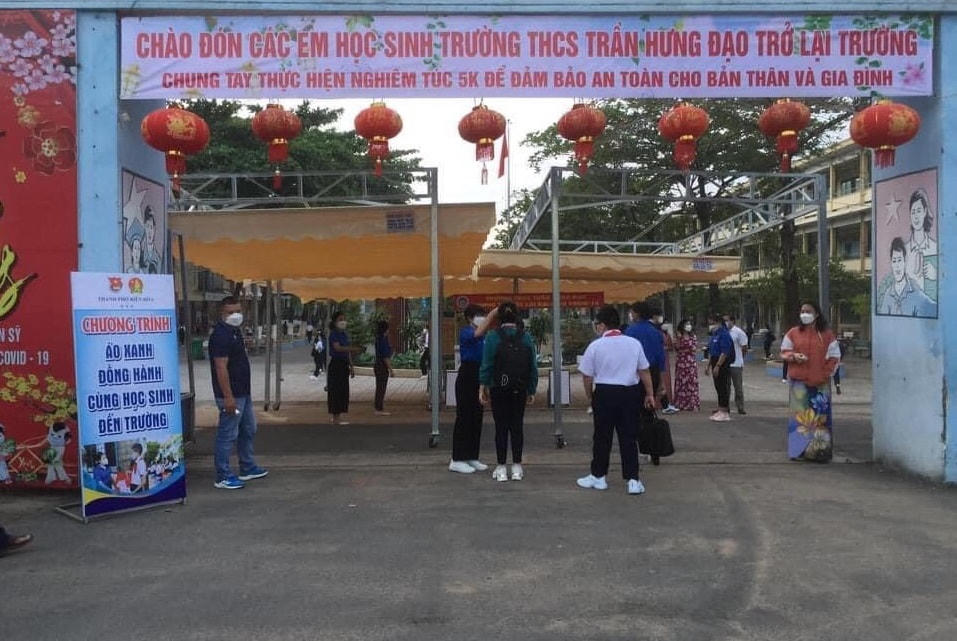 Các trường học trên địa bàn Đồng Nai đều thực hiện nghiêm công tác phòng chống dịch Covid-19.