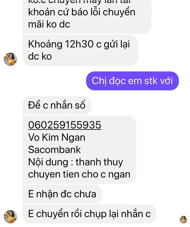 Một người dùng Facebook bị chiếm quyền sử dụng đang bị hacker đóng giả đi lừa đảo. (Ảnh chụp màn hình).