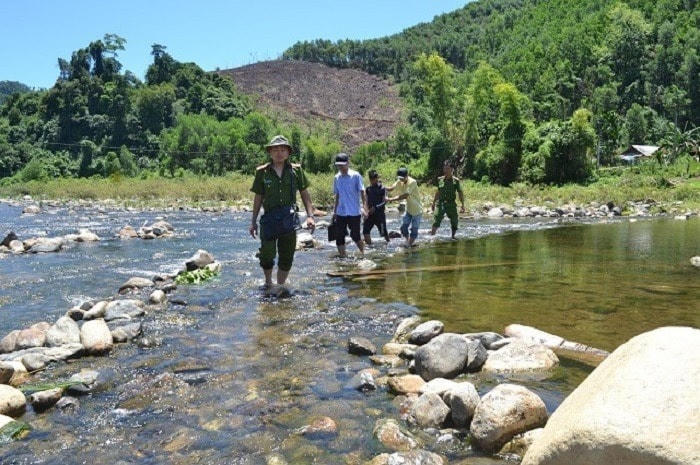 Khu vực ông L. bị thả trôi sông Liên.