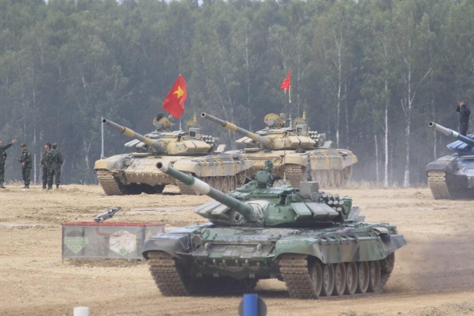 Tại trận chung kết bảng 2, Việt Nam tranh tài với các đội Myanmar, Lào và Tajikistan.(Ảnh: Trần Hiếu/Vietnam+).