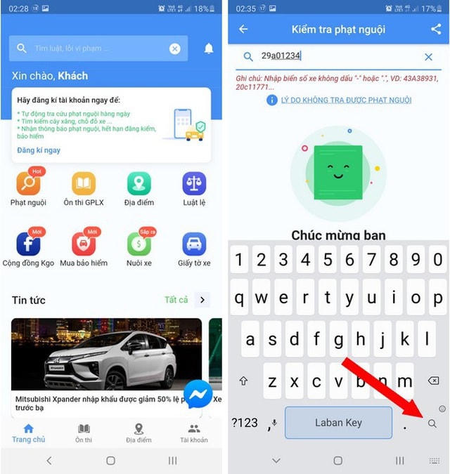 Cách tra thông tin phạt nguội phương tiện ngay tại nhà