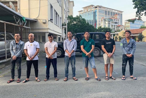 Các đối tượng khi bị công an bắt (ảnh: Công an cung cấp).