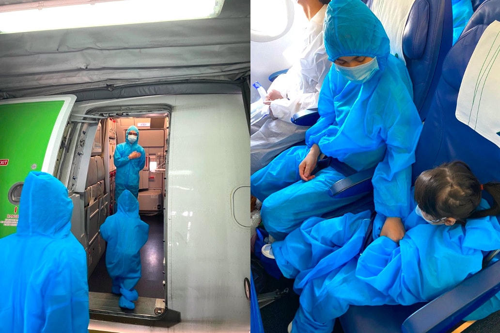 Chuyến bay chở những hành khách đặc biệt.