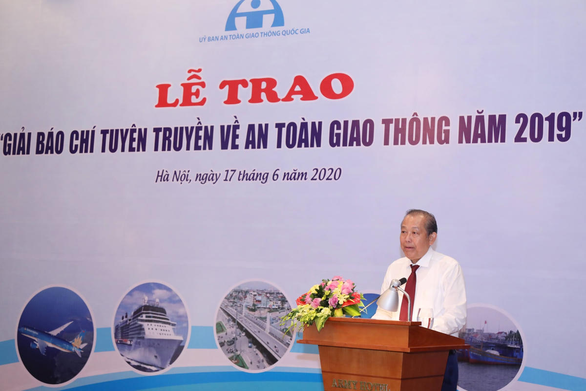 Phó Thủ tướng Thường trực Chính phủ Trương Hòa Bình phát biểu tại buổi Lễ. Ảnh: Quang Vinh.