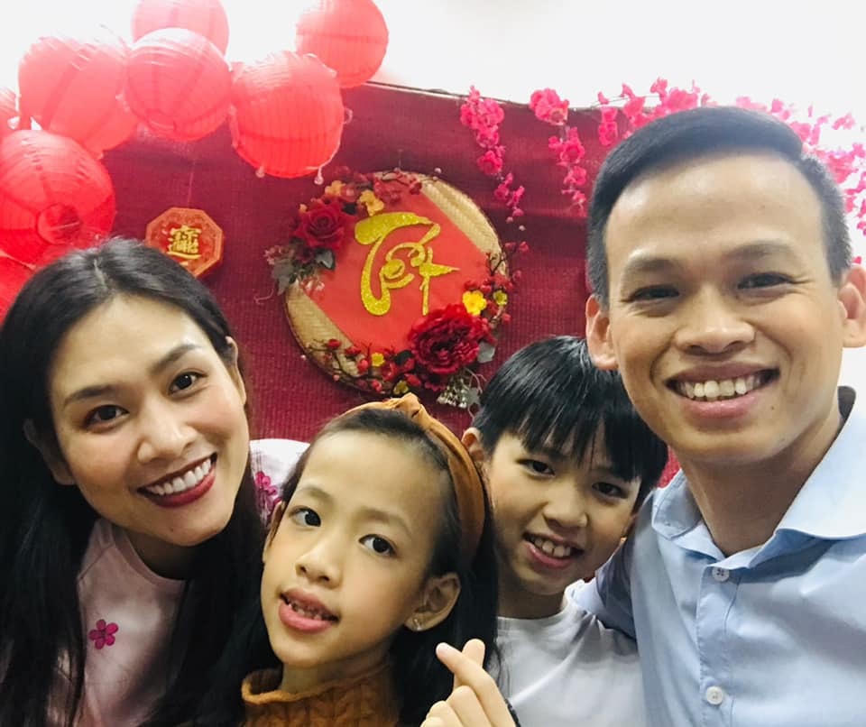 Tổ ấm viên mãn của Hà Hương. 