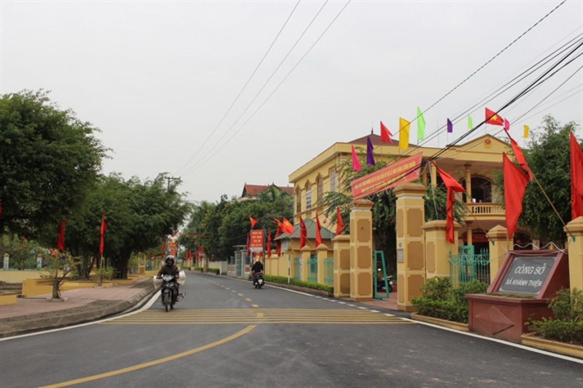 Cơ sở hạ tầng xã Khánh Thiện ngày một khang trang.