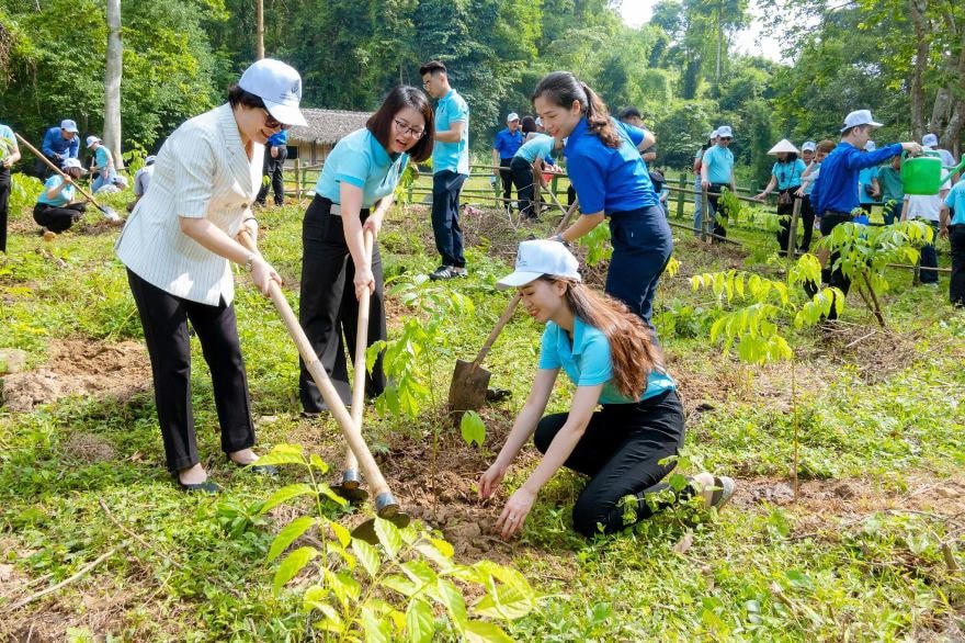 Chương trình "Vì tương lai xanh, thêm cây thêm sự sống" của Agribank đã tạo hiệu ứng mạnh mẽ trong phong trào trồng cây xanh khắp mọi miền Tổ quốc.