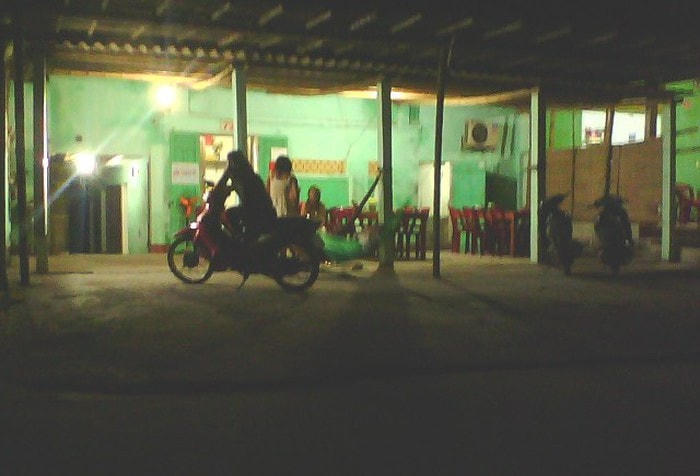 Hình ảnh thường thấy ở Quất Lâm về đêm.