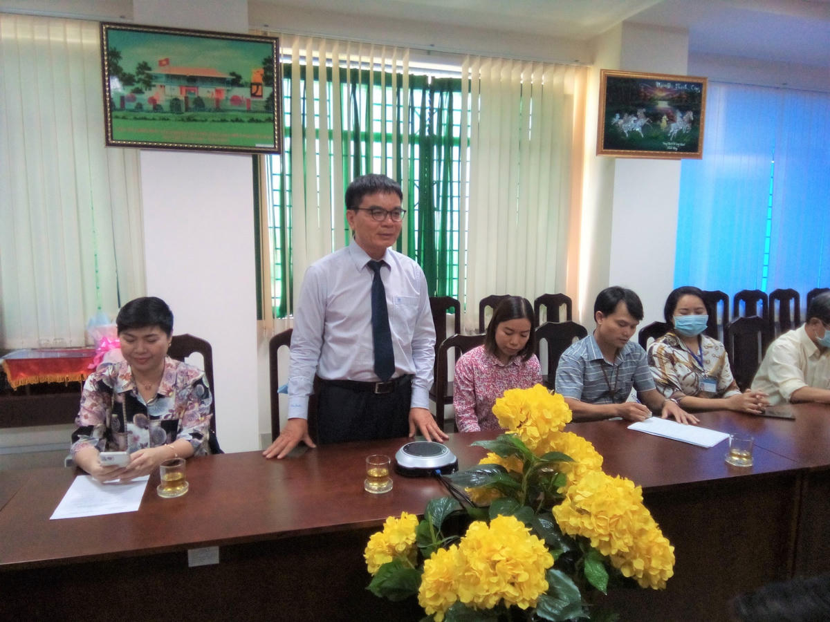 Ông Phan Đình Thám, TGĐ Tổng công ty cổ phần phát triển khu công nghiệp (Sonadezi) phát biểu