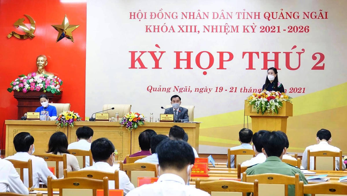 Quang cảnh kỳ họp thứ 2, HĐND tỉnh Quảng Ngãi khóa XIII.