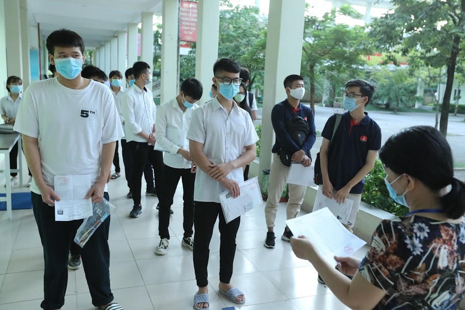 Thí sinh trong kỳ thi tốt nghiệp THPT 2020. Ảnh: Quang Vinh.