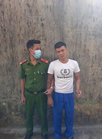 Đối tượng Trương Thái Phiên trong ngày bị bắt giữ.