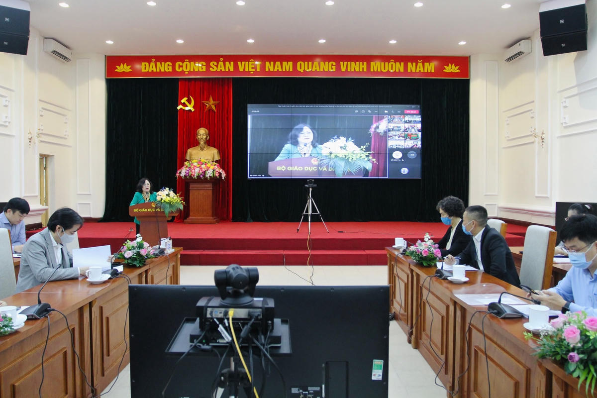 Quang cảnh buổi tập huấn.