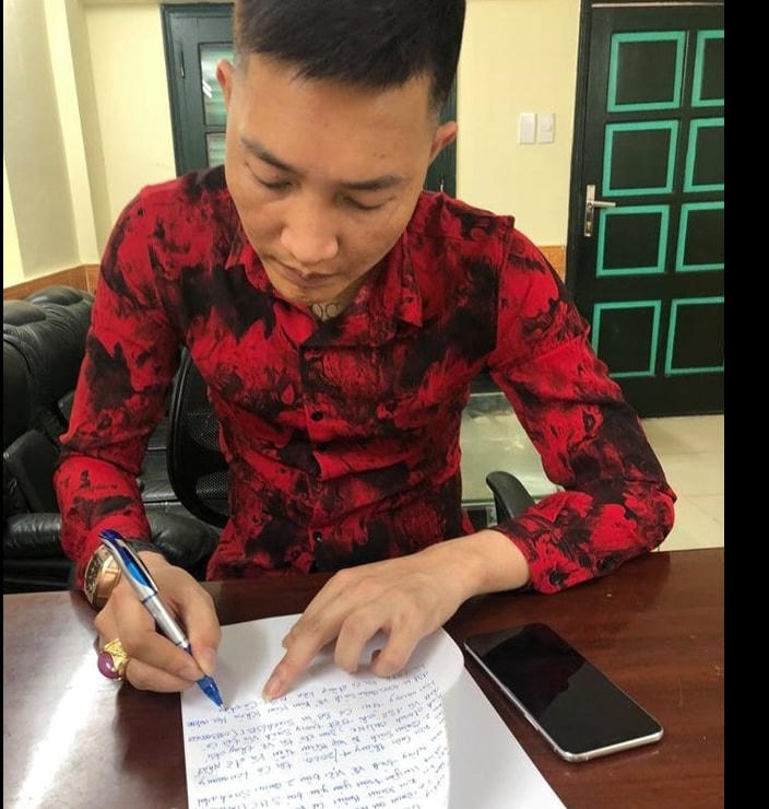 "Huấn Hoa Hồng" tại cơ quan Công an. Ảnh: CAND.