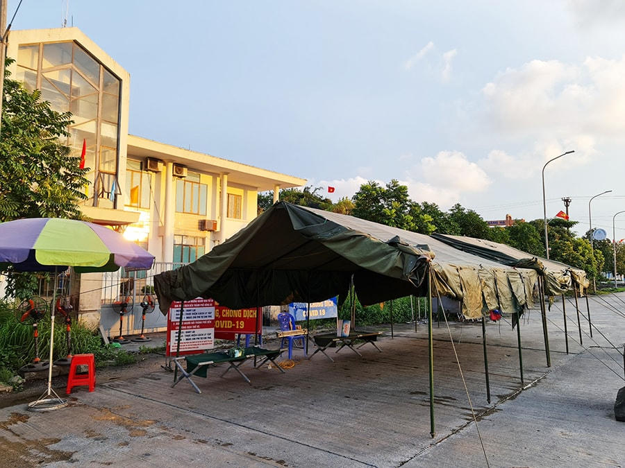 Chốt kiểm soát cầu Đá Bạc.