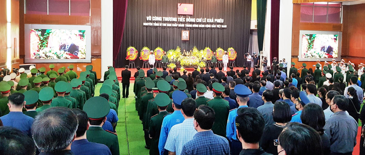 Lễ truy điệu nguyên Tổng Bí thư Lê Khả Phiêu tại Thanh Hóa