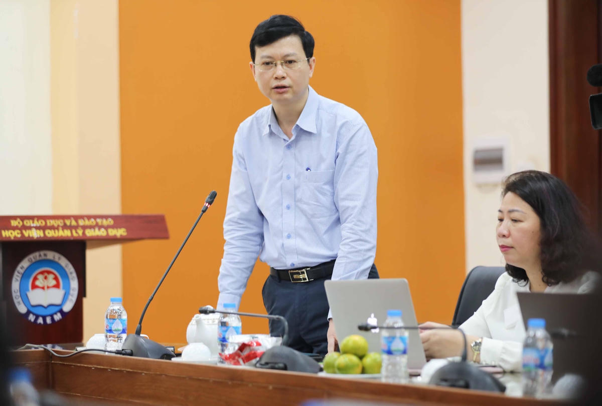 PGS. TS Nguyễn Văn Hiền cho biết, thông qua chương trình bồi dưỡng, giảng viên sư phạm được trao đổi, học tập nâng cao năng lực chuyên môn.