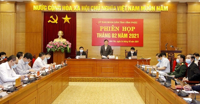 UBND tỉnh Vĩnh Phúc công bố quyết định điều động, bổ nhiệm hàng loạt cán bộ (Ảnh: Vinhphuc.gov.vn).