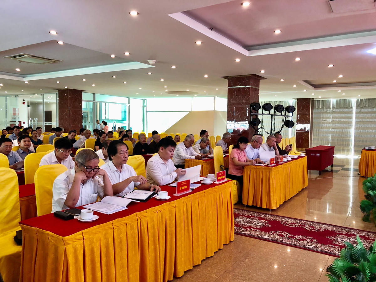 Các đại biểu tham dự hội nghị quán triệt Nghị quyết 58 và các văn bản liên quan.