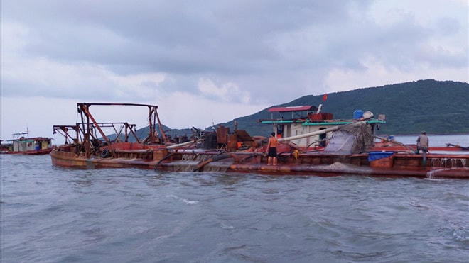 Công ty Đông Bắc A khai thác cát khi chưa hoàn thiện các thủ tục.