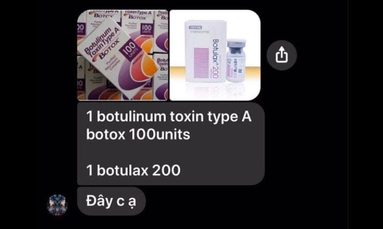 Chị Trần Thanh My chỉ cung cấp hình ảnh thuốc, không ghi rõ hàm lượng đã tiêm vào cơ thể chị P.N.A.. (Nguồn: Ảnh do người nhà nạn nhân cung cấp).