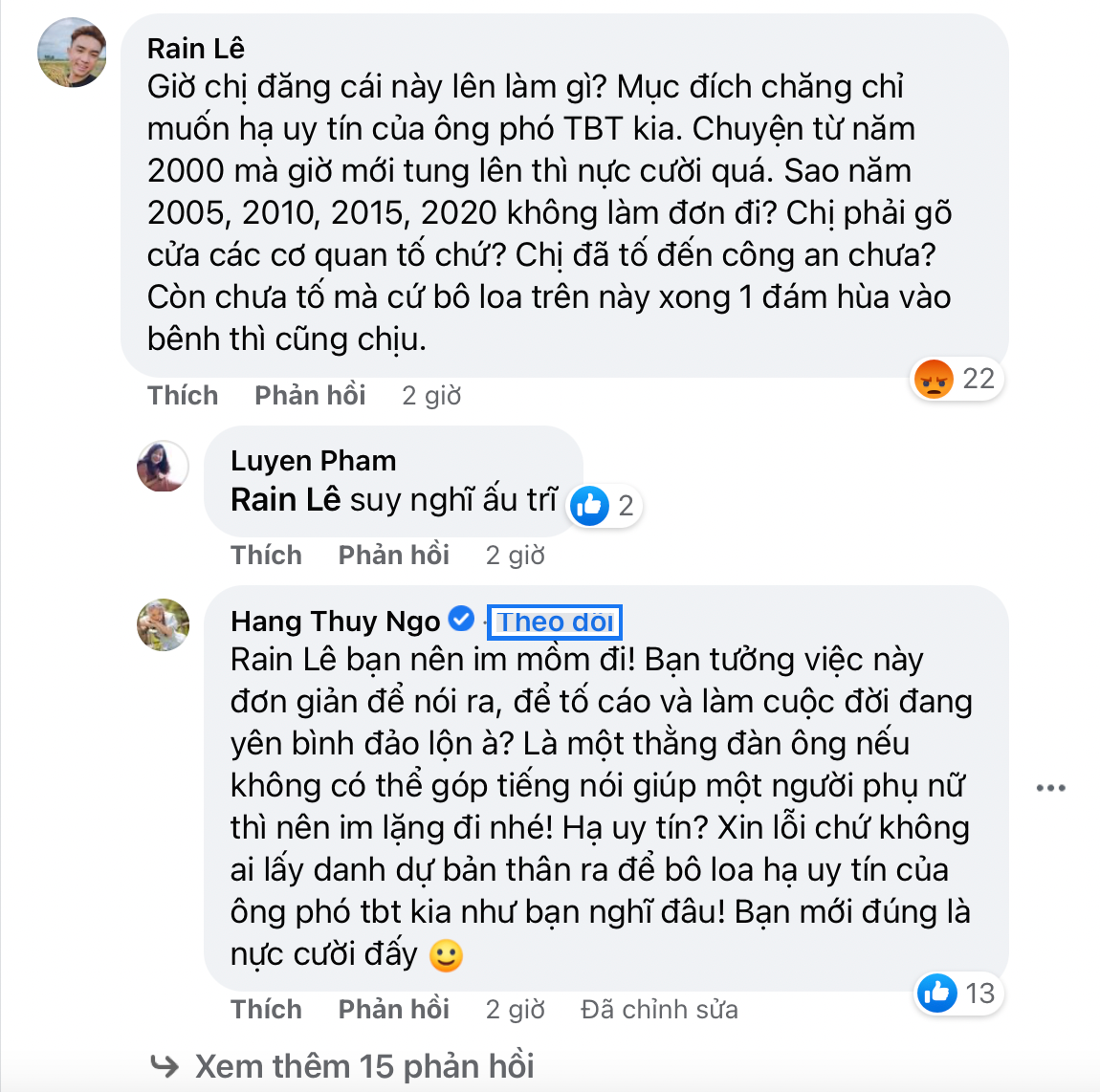 Nhiều luồng ý kiến khác nhau xung quanh vụ việc. Ảnh chụp màn hình.