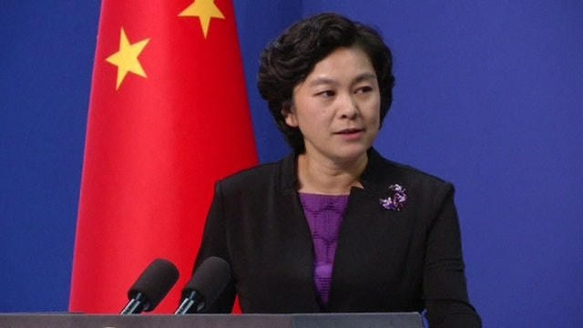 Phát ngôn viên bộ Ngoại giao Trung Quốc Hoa Xuân Oánh (Ảnh: AFP).  