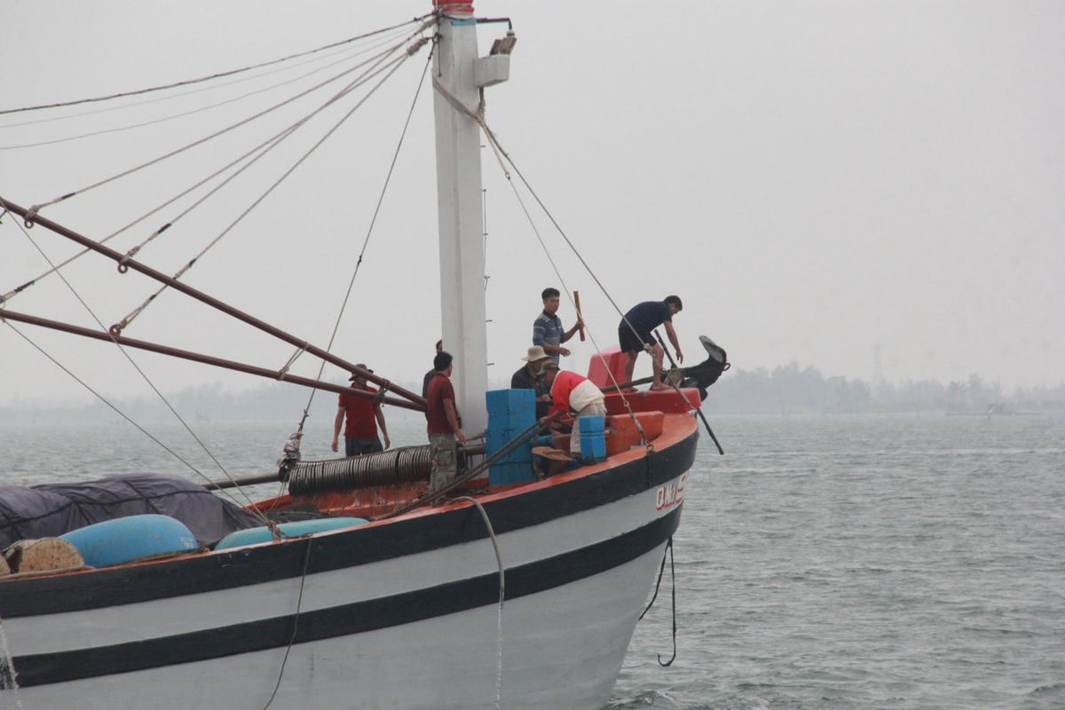 Ngư dân huyện Núi Thành vươn khơi xuyên Tết.