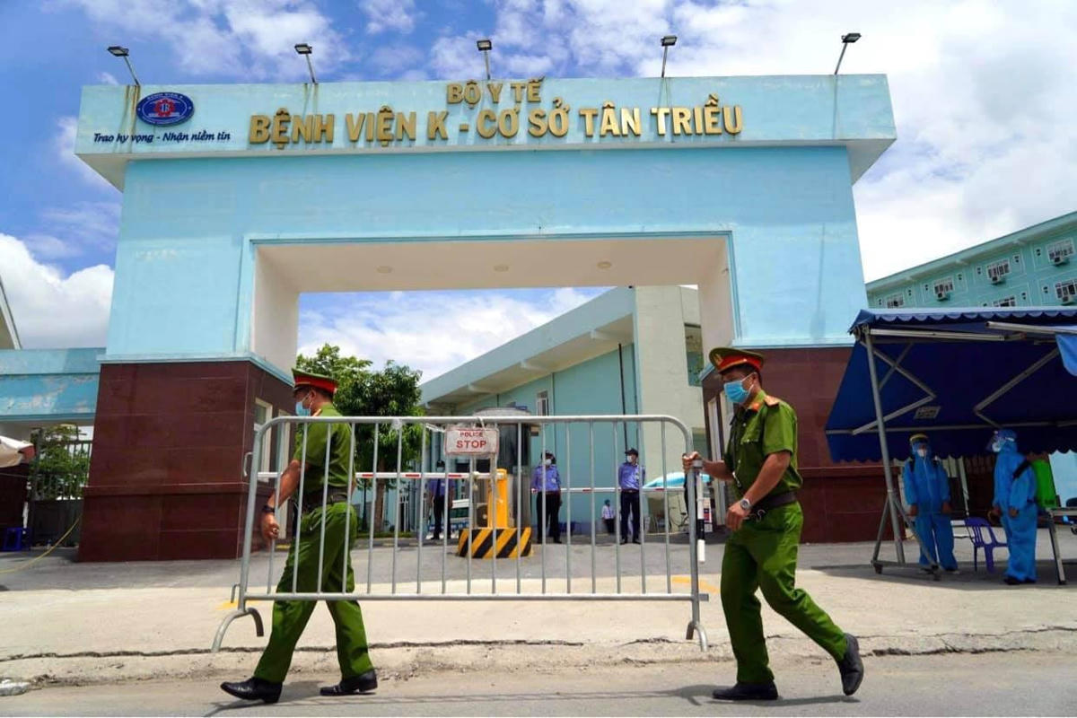 Bệnh viện K chính thức dỡ phong toả. Ảnh: N.T. 
