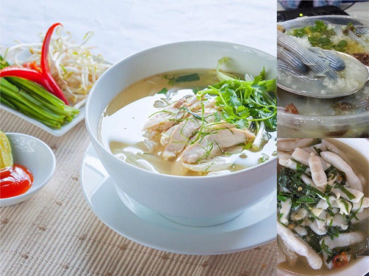 Nước dùng nấu từ sá sùng có độ trong và vị ngọt đậm đà.