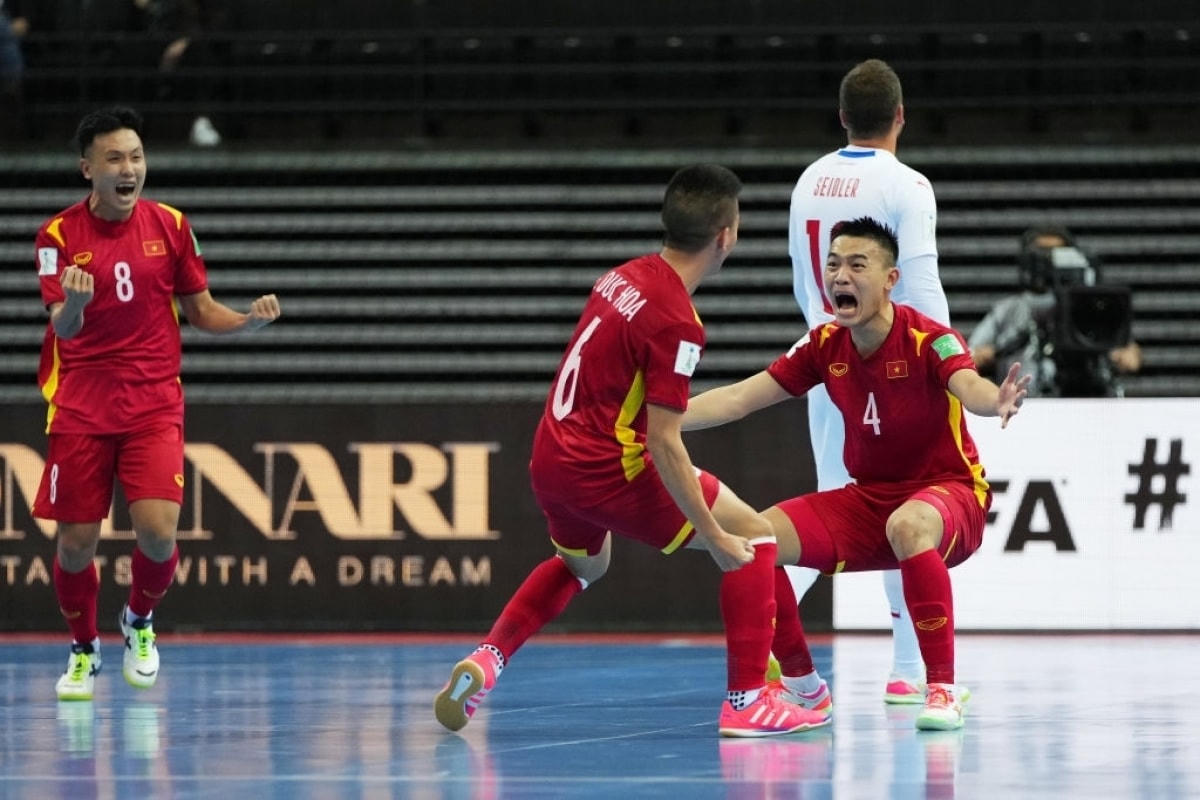 ĐT Futsal Việt Nam cho thấy trình độ chuyên môn được cải thiện đáng kể ở giải đấu trên đất Lithuania. Ảnh: Getty. 