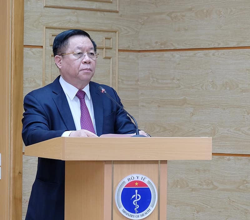 Thượng tướng Nguyễn Trọng Nghĩa, Bí thư trung ương Đảng, Trưởng Ban Tuyên giáo Trung ương phát biểu.