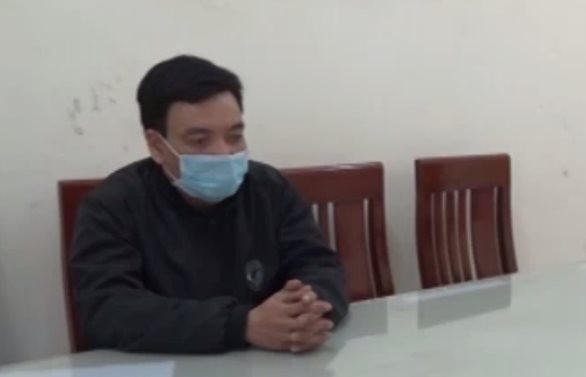 Phạm Bá Mười tại cơ quan Công an.