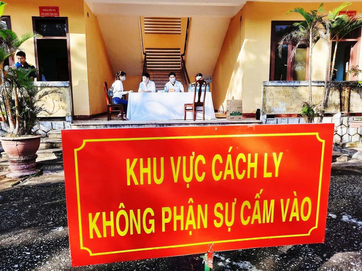 Một khu cách ly tập trung tại Quảng Nam.